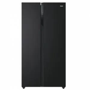 ث هاير 521 لتر زجاج اسود HRF-570SDBM