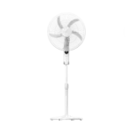 مروحة ميديا ستاند 18" بشبك معدني أبيض مع ريموت FS45-25MR-W
