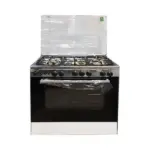 بوتجاز تكنو جاز،5 شعلات، 60 * 80 * 82 سم، مروحة، M-GC Mystro- اسود فضي