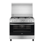 بوتجاز زانوسي كول كاست، 5 شعلة غاز، ستانلس ستيل، 90 سم - ZCG91236XA