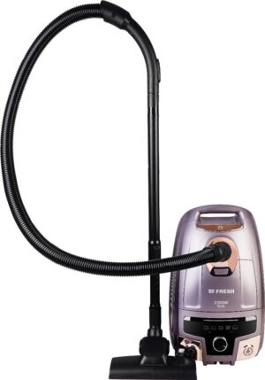 مكنسة كهربائية فريش ماكس، 2200 واط، كيس غبار 5 لتر - رمادي ذهبي