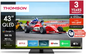 تلفزيون تومسون الذكي QLED مقاس43 بوصة