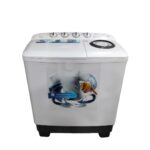 غسالة ميديا 10كجم نصف اتوماتيك حوضين ابيض MTE02W100/W