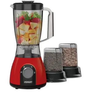 خلاط سمارت، 600 وات، 1.5 لتر، 2 مطحنة ، SBL103RU - احمر اسود