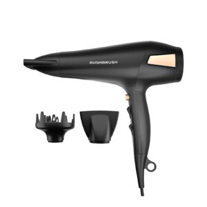 مجفف شعر راش براش D2 برو ، قدرة 2500 وات ، اسود