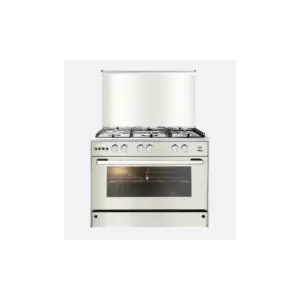 يونيون اير بوتجاز 5 شعلة غاز80*60 سم نصف أمان بمروحه ديجيتال استانلس ستيلC68SS -GC-447-FDSO-M13-AL