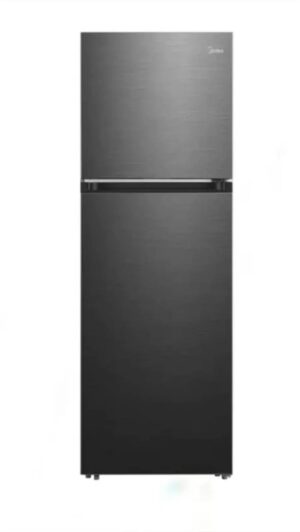 ثلاجة ميديا 338 لتر نوفروست، بابين، أسود – MDRT489MTN45