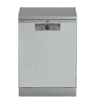 غسالة أطباق بيكو بتقنية الانفرتر ديجيتال، 15 فرد، 6 برنامج، فضي - BDFN26520XQ