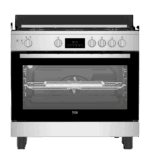 بوتجاز غاز بيكو بخاصية اير فراي، 5 شعلة، 90 سم، ستانلس ستيل - BGGR 11225 GX