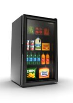 ثلاجة ميني بار فريش زجاجي 90 لتر