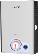 سخان غاز طبيعى ليفون ، 6 لتر ، ديجيتال ، بدون مدخنة ، سيلفر ، (6518130) ، 6LDH4