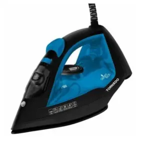 مكواة بخار تورنيدو، قاعدة سيراميك، 2200 واط، ازرق واسود - TST-2200D