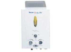 سخان مياه غاز 6 لتر من تكنو - فضي