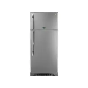 ثلاجة بفريزر علوي كريازي زمردة ، سعة 450 لتر ، نوفروست ، فضي - E470NV/2