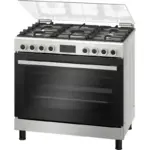بوتاجاز غاز بوش ، 90 سم ، 5 شعلة ، HGP3I8W50S- اسود فضى