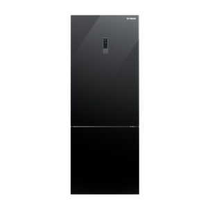 ثلاجة فريش 530 لتر - فريزر سفلى زجاج اسود / FNB-M640 YQGB