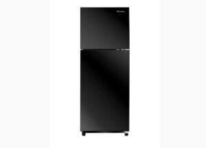 ثلاجة الكتروستار نوفروست، 330 لتر، 2 باب زجاج، أسود، LR330NGS00